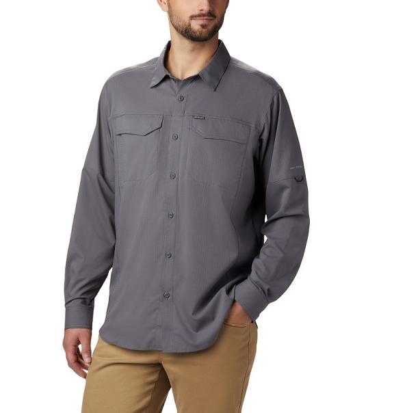 Columbia Silver Ridge Lite Shirts Men Grey USA (US2097214)